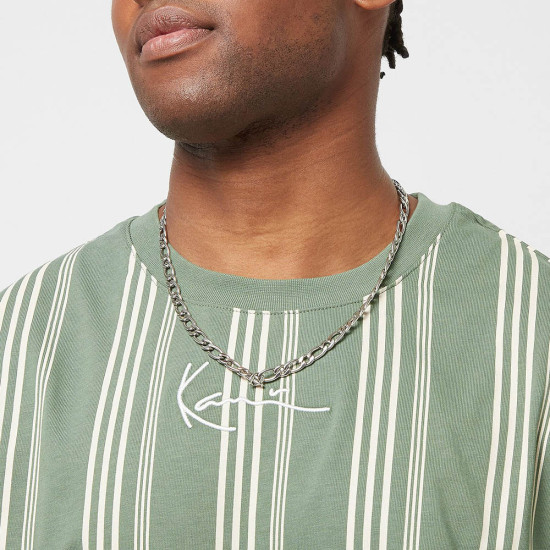 Karl Kani Ανδρική κοντομάνικη μπλούζα Small Signature Striped Tee
